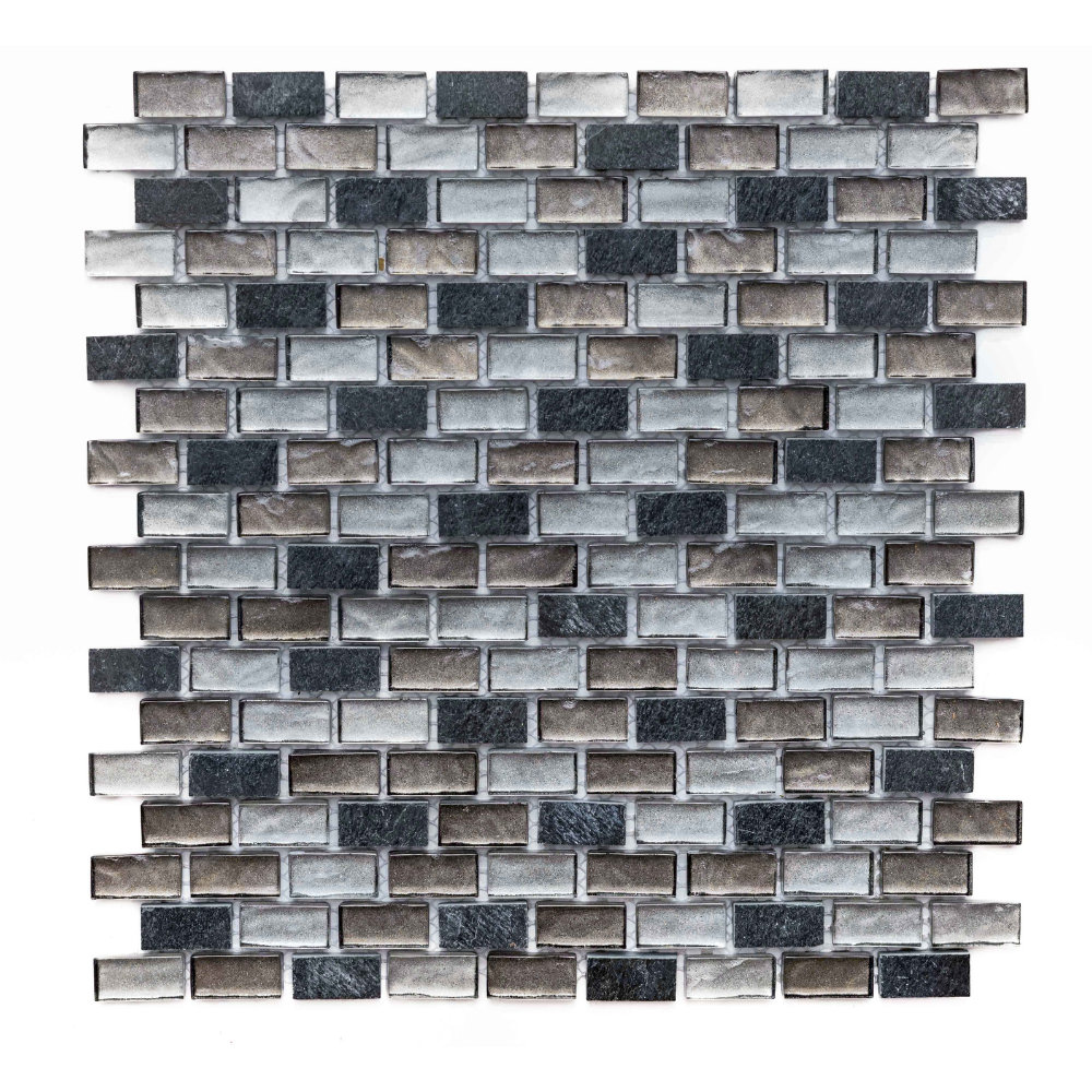 Victory Arctic 12" X 12" Glass Brick Joint Mosaic Wall Tile The Tile Life 