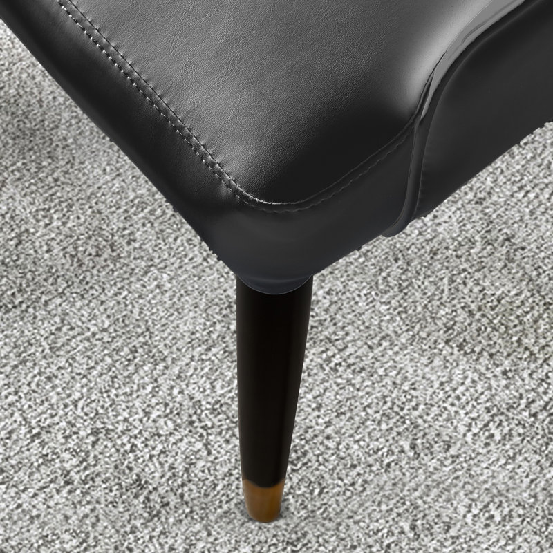 Chaise d'appoint en fer Nadel, Noir, noir, noir, noir