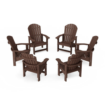 Heritage Upright Adirondack Chairs Set Of 6