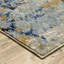 Tapis bleu abstrait Ronny-1669923759