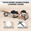 Fauteuil de bronzage pliant d'extérieur ajustable Textilene-78196227