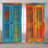 2Pcs Rustic Window Shutter Curtains, Vintage Weathered Wood Grain Textured For Living Room Bedroom Kitchen Office Rod Pocket Drapes, Light Filtering  Curtains-779756771