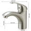 Robinets de lavabo de salle de bain monotrou de style moderne-107558226