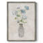 «Blue Lace Bouquet I», reproduction encadrée - bois massif 49065-833800807