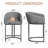 26" Counter Bar Stools Modern Counter Stools with Backs Upholstered Barstools for Kitchen Island-942074785-942074784