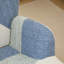 Chaise berçante rembourrée en molleton et patchwork Teddy