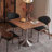 Brown Square Solid Wood Dining table-329625265