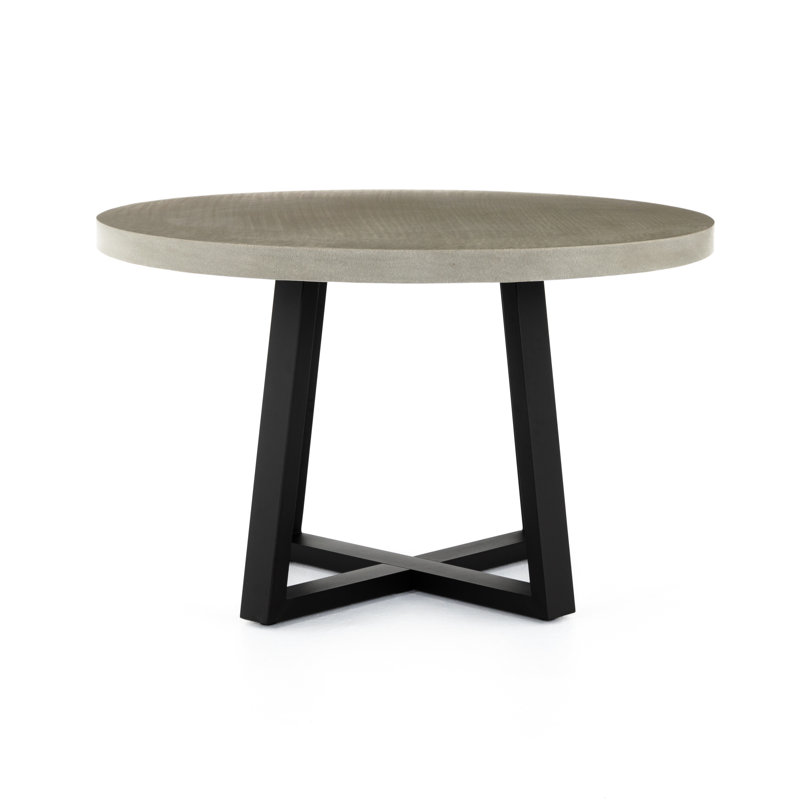 Ramsses Round Metal Base Dining Table