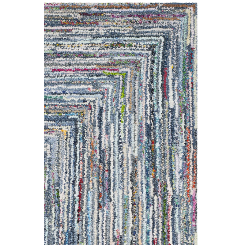 Baum Hand Tufted Cotton Geometric Rug, Rectangle 3' x 5'