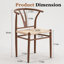 Chaises de salle à manger à dossier en Y de style Mid-Century-839849077-858057339