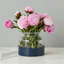 Vase 2 en 1 à fleurs festonnées - Blanc/Bleu marine-946938860