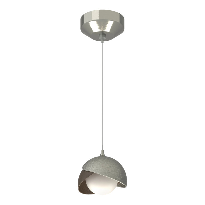 Luminaire suspendu sphère 1 lumière Brooklyn, Argenté, Bronze