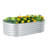 Galvanized Raised Garden Bed Silver-1390331627