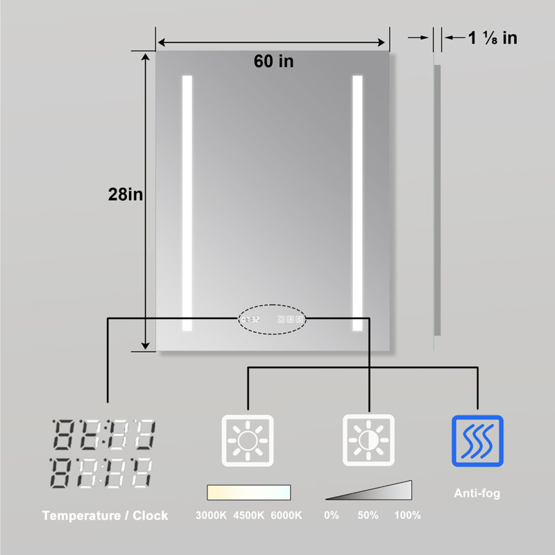Miroir de salle de bain Allycia