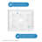OVE Decors 40" x 32" Rectangle Shower Base Pan, White Acrylic, Center Drain, Reversible Design