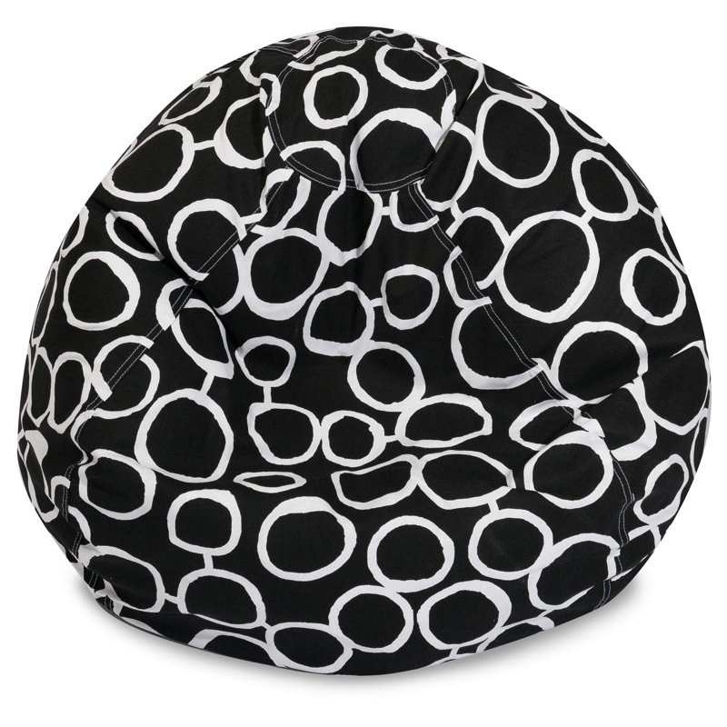 Fauteuil à billes et méridienne standard Logue, Noir, H 23 po x l 35 po x P 35 po