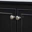 Base de meuble-lavabo noir 30 po, bois massif, portes, tiroir, tablette réglable, assemblage requis et armoire à panneau, 2 1 multifonctionnel, nécessaire-1921747754