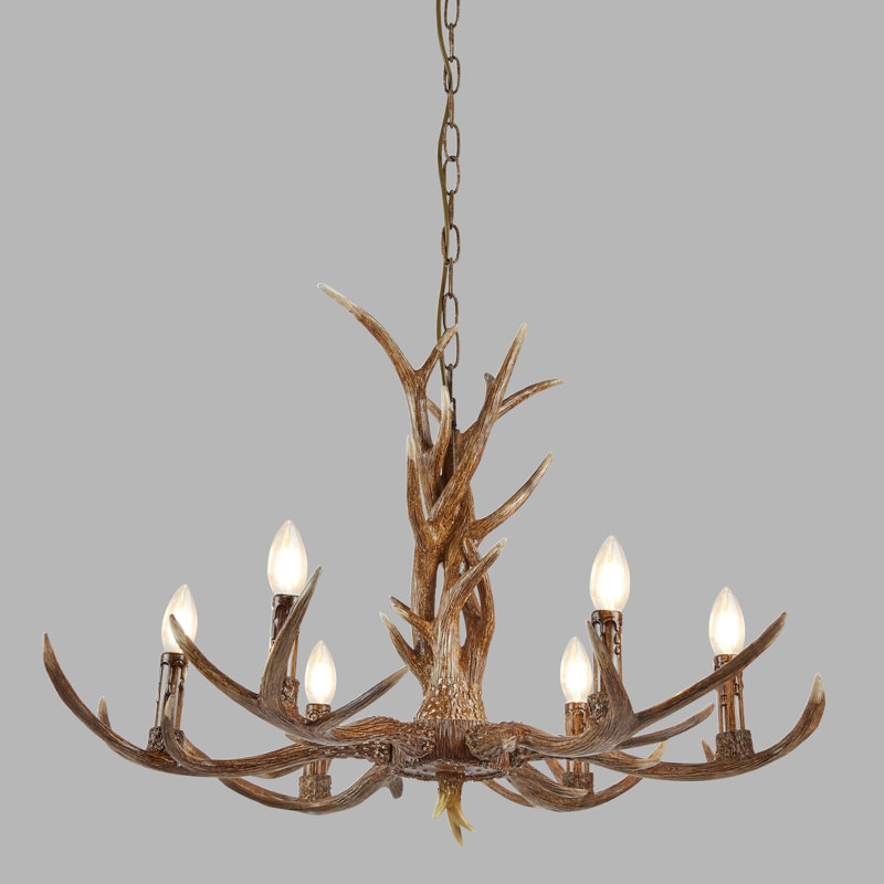 Braffe 6 - Light Candle Style Chandelier