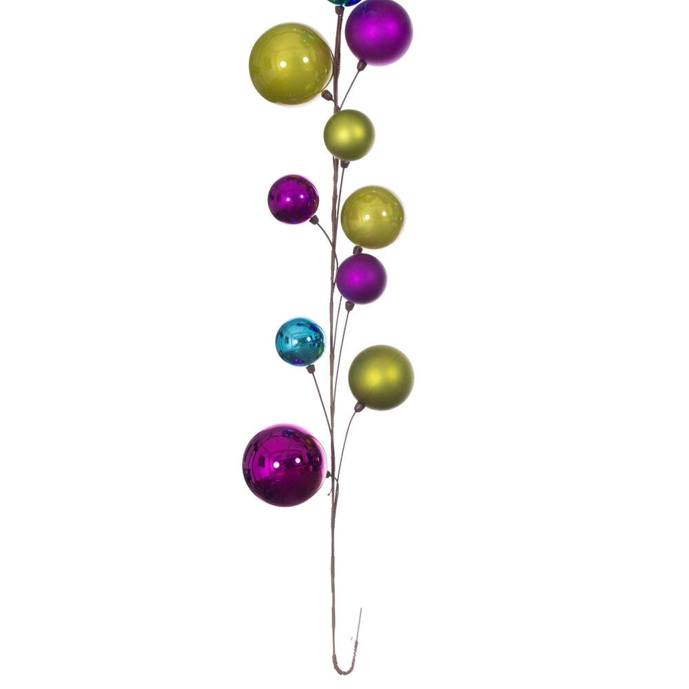 120'' in. Garland, Fuschia/Lime/Turquoise