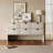 Retro Style Rubber Wood Veneer Six-Drawer Dresser Sideboard Cabinet Console Table Sofa Table Ample Storage Spaces For Living Room