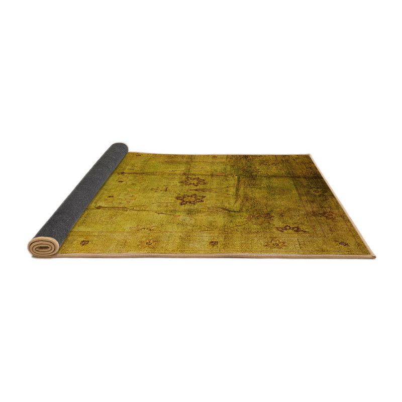 Tapis vert de style oriental, Rond 3 pi