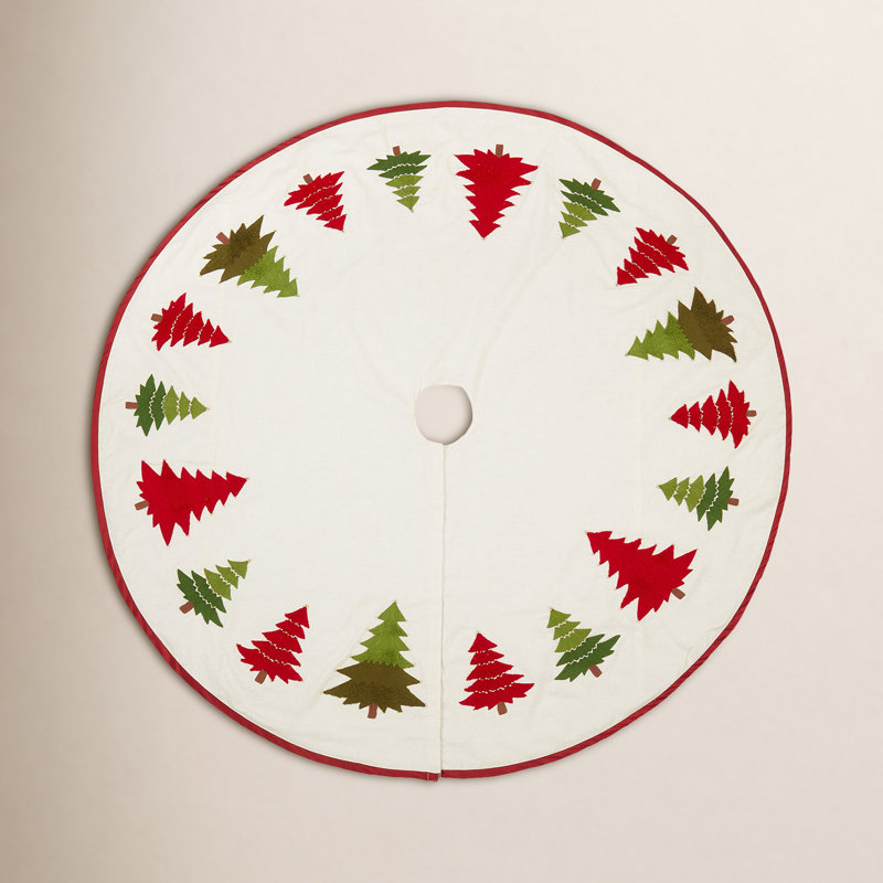 Cotton Tree Skirt, 72" W