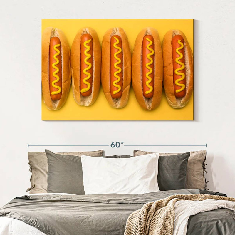 Yarlin Hot Dogs, 34" H x 51" W