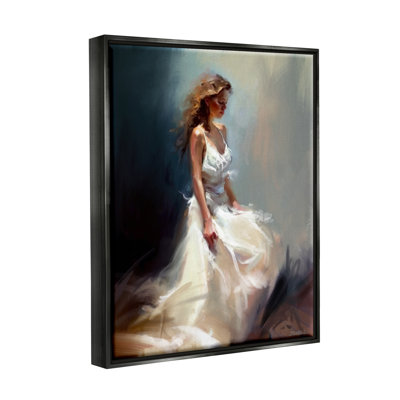 «White Evening Gown Fashion Girl» par Ziwei Li, impression
