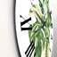 Feuilles vertes tropicales en été I - horloge murale tropicale-60328365