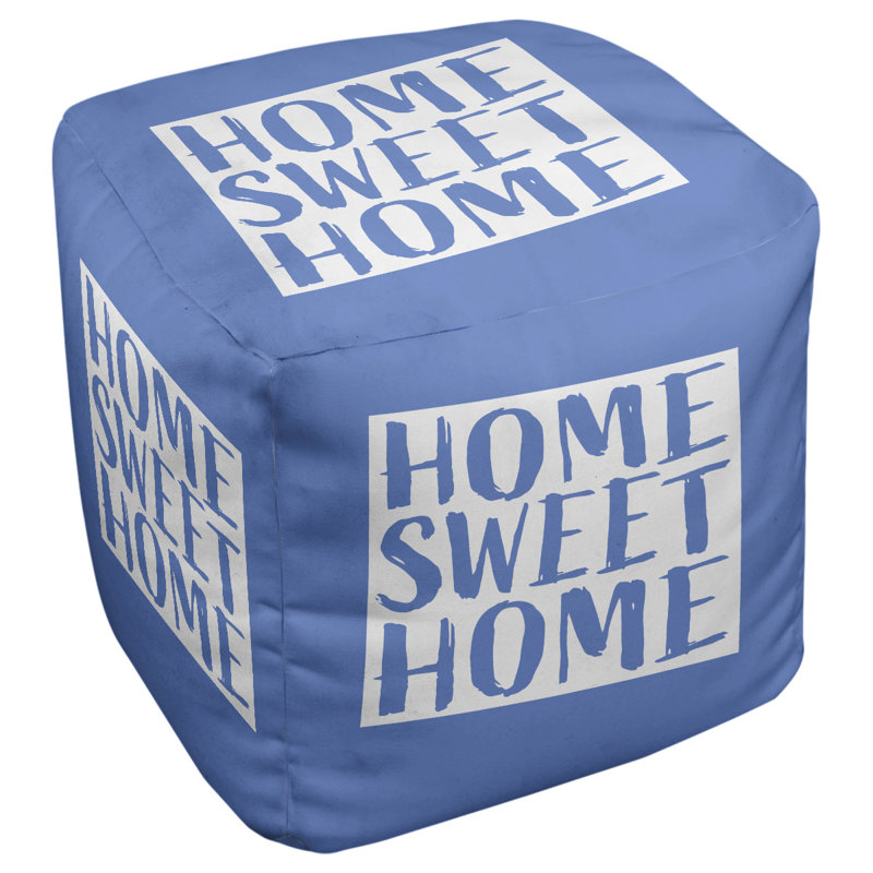 Repose-pieds à cubes wyoming the home, Bleu