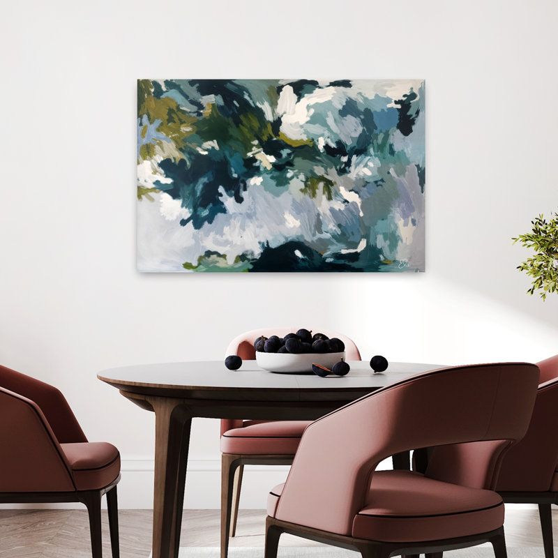 Art contemporain, art contemporain abstrait, H 24 po x l 36 po