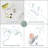 Geometric Line Minimalist Blue And Gray Rectangle And Line Abstract Shapes Modern Chic On Canvas 2 Pieces Print-92285487-92285488