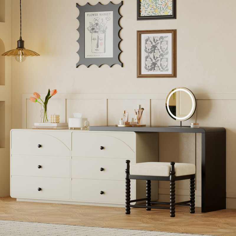 Coiffeuse crème