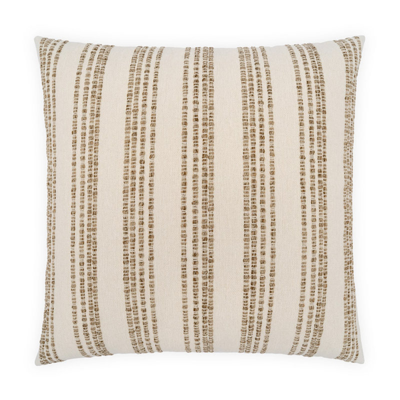 Loom Line Throw Pillow, Earth, 22"H x 22"W