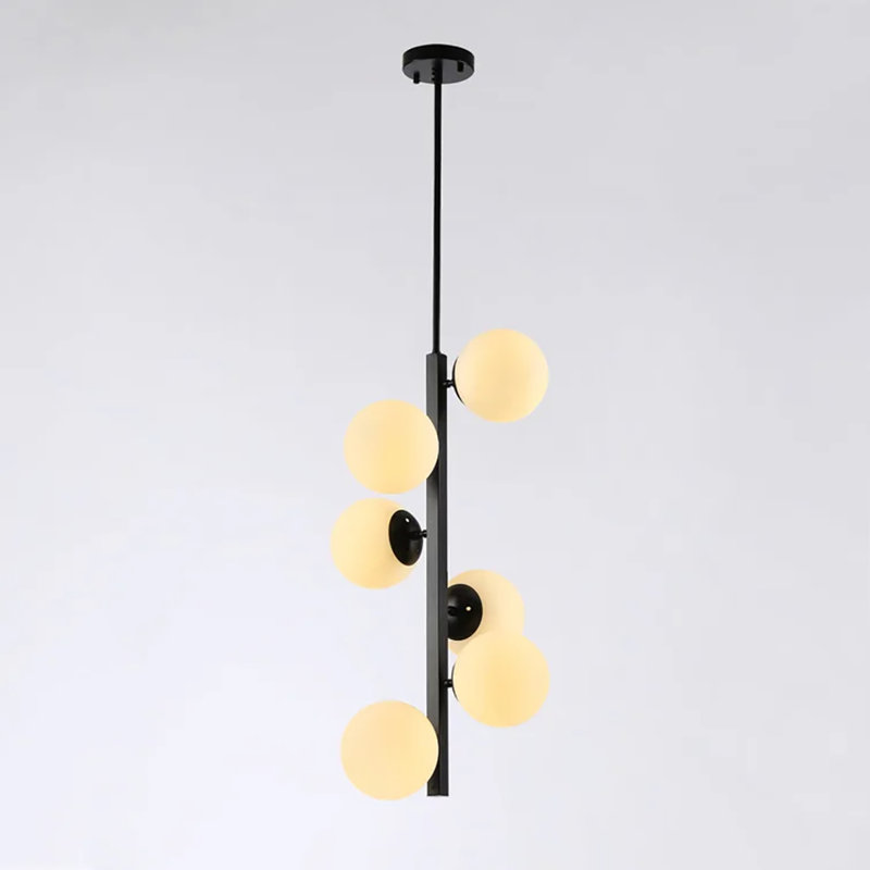Lustre vertical moderne 6 lumières Geoffery