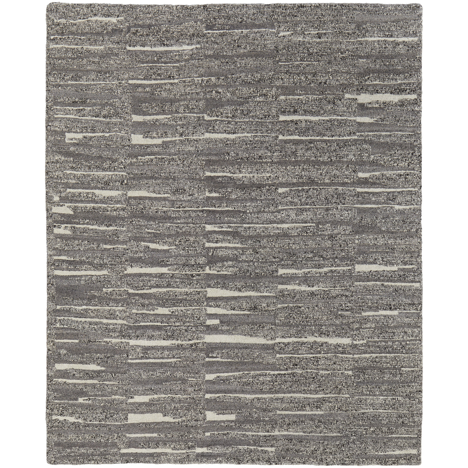 Wool Gray/Taupe/Ivory Rug, Rectangle 7'9" x 9'9"