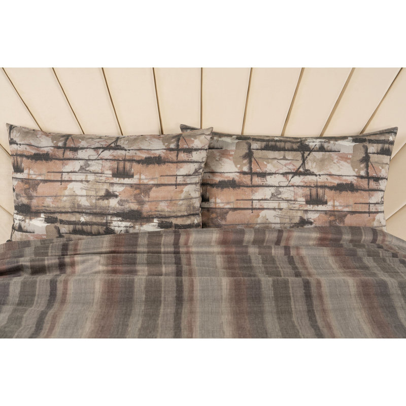 Spry Smoke Duvet Cover Set, Twin Duvet Cover + 1 Standard Shams