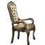 Collection 2 fauteuils, patine dorée, dossier, chaise rembourrée Soft of 2, os et patine, dossier, siège rembourré, support