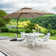 10 Ft Square Patio Cantilever Umbrella with Rotation