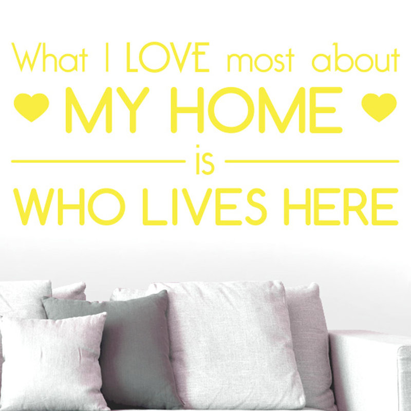 Wall Decal, Large, Bright Yellow