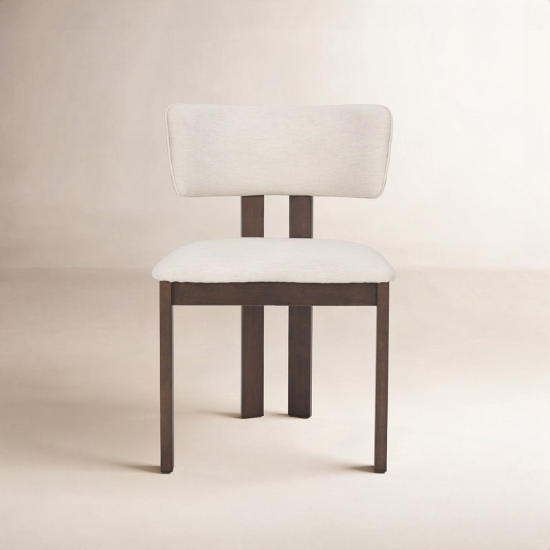 Chaise d'appoint Zira Soho, Crème/brun, Dark Brown
