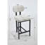 Ensemble de 2 tabourets de bar rembourrés de 26 po avec pieds en métal noir de conception moderne pour îlot de cuisine, salle à manger et comptoir