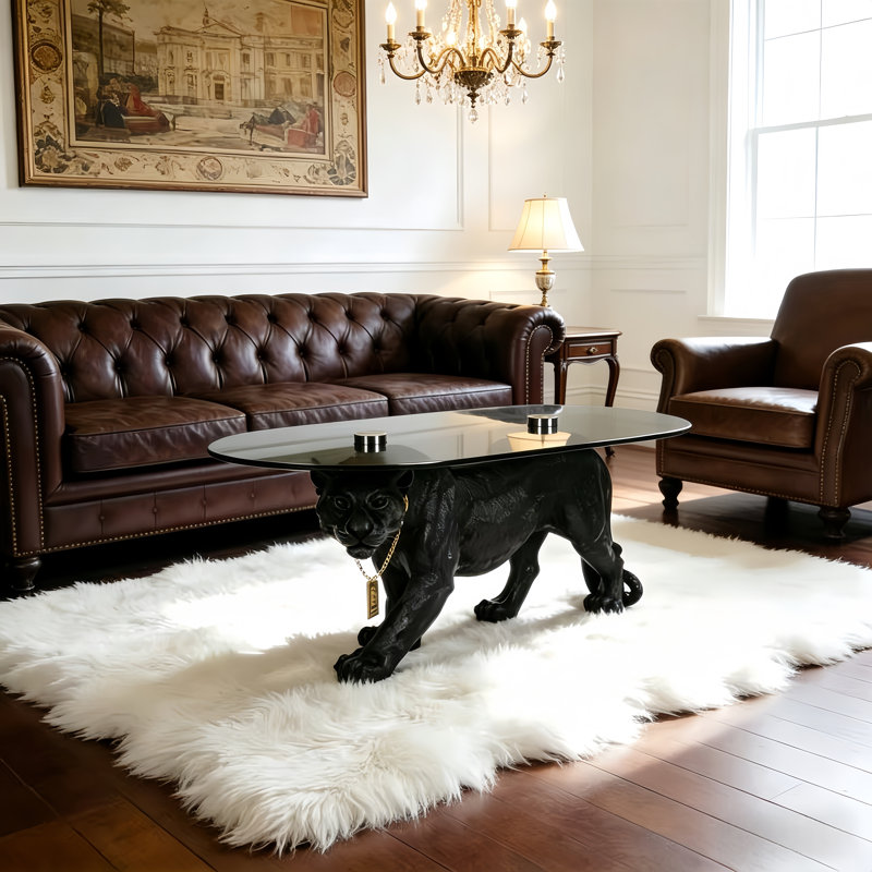 Table basse Panther Sculpture, Noir