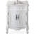 Benton Collection 30 Inch Traditional Freestanding White Ellenton Bathroom Vanity, Single Sink, White Marble Top, Fully Assembled-82266784