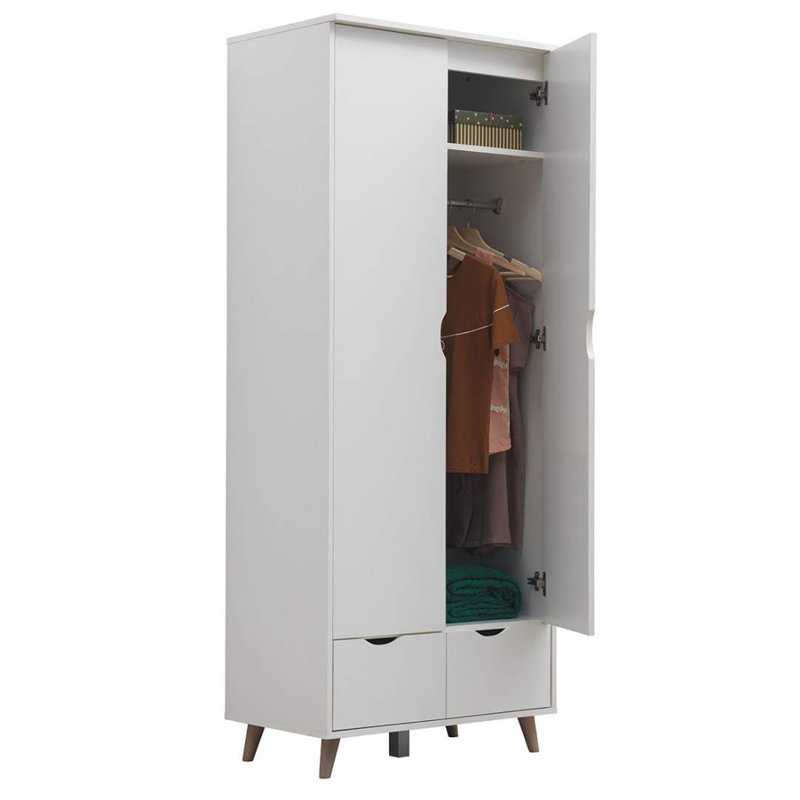 Reagan 2 Door Manufactured Wood Wardrobe