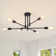 Eiren 6-Light 27.56'' Dimmable Sputnik Chandelier Modern Linear Semi Flush Mount Ceiling Light