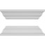 Colonne carrée classique en PVC lisse non effilée Craftsman, base standard et base standard-118304944-118304966