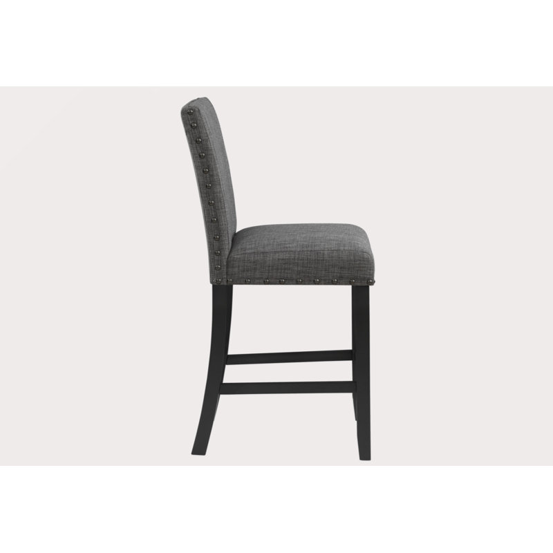 MARIAN DARK GRAY BAR STOOL  (KIT OF 2)
