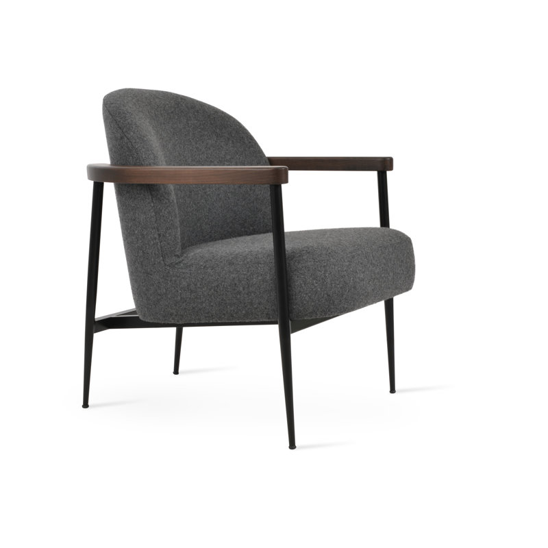 Bloomy Lounge Chair, Dark Gray