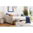 Full Size Upholstered Daybed With Two Versatile Drawers & Robust Wood Slat Support - Customize Your Living Area Style In Beige Functional Storage Stable Frame Redefine Bedroom-1560397218